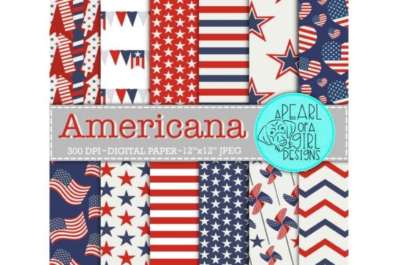 Americana Digital Paper, 4th of July: A Versatile Resource for Patriotic Creations