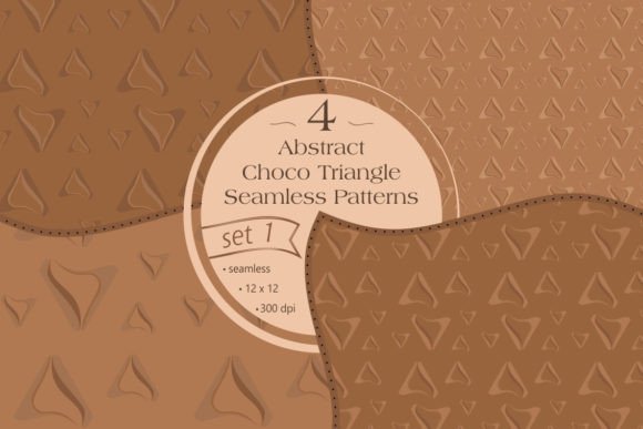 Chocolate Triangles Seamless Patterns: A Versatile Digital Asset for Creative Projects