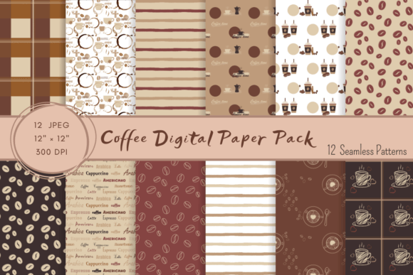 Coffee Digital Paper Pack: A Strategic Tool for Creative and Professional Projects