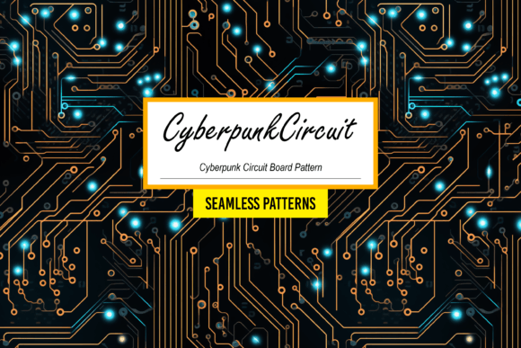 Cyberpunk Circuit Board Patterns: A Futuristic Design Element for Modern Creations