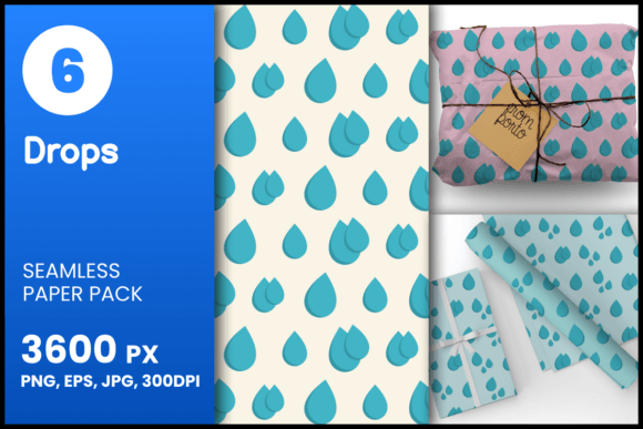 Drops Seamless Patterns