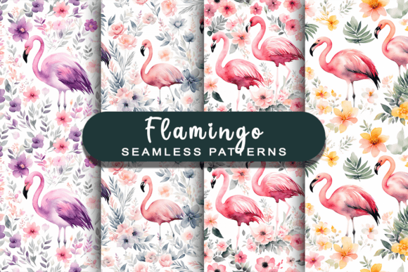 Flamingo Seamless Patterns: A Tropical Design Solution for Creative and Commercial Projects