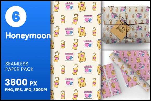 Honeymoon Seamless Patterns: A Versatile Design Resource for Creatives and Businesses