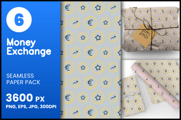 Money Exchange Seamless Patterns: A Versatile Design Resource for Modern Creators and Businesses