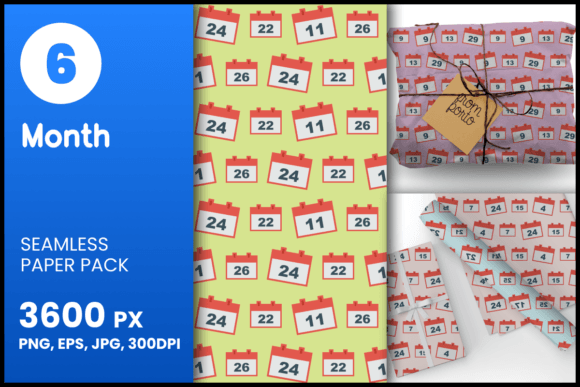 Month Seamless Patterns: A Versatile Design Asset for Creative and Professional Workflows