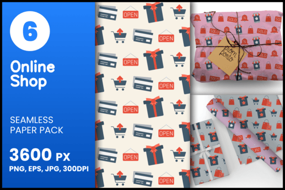 Online Shop Seamless Patterns: A Versatile Asset for Design and Creativity