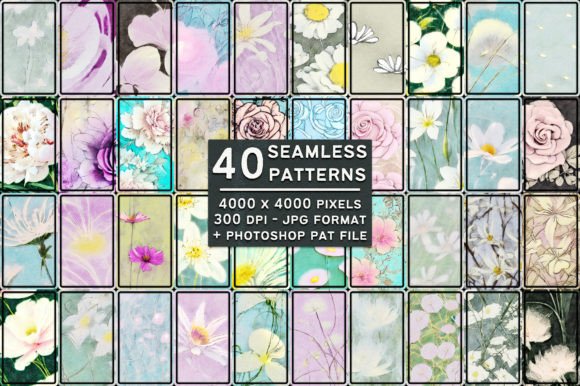 Subdued Floral Patterns: A Versatile Design Asset for Creative Professionals