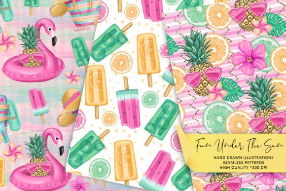 Summer Digital Paper, Beach Papers