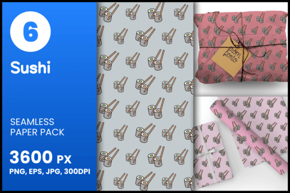 Sushi Seamless Patterns: A Versatile Design Resource for Creative Projects