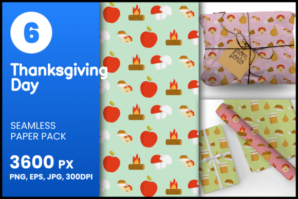 Thanksgiving Day Seamless Patterns
